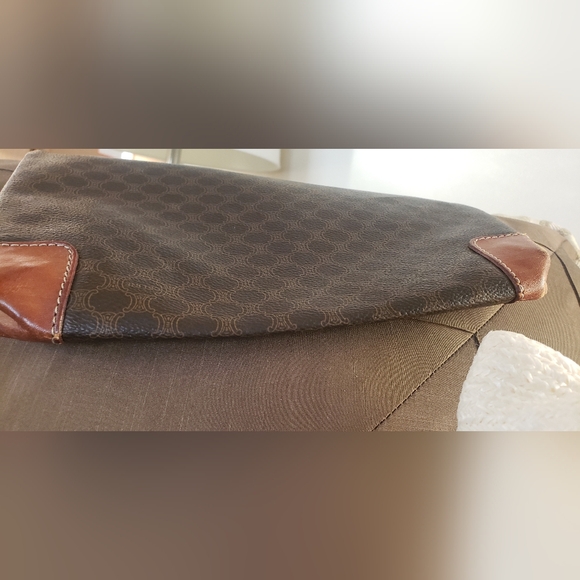 💫Celine: Vintage Triomphe Macadam PVC Small Shopping Bag Tote - Serial M171 - Picture 11 of 14